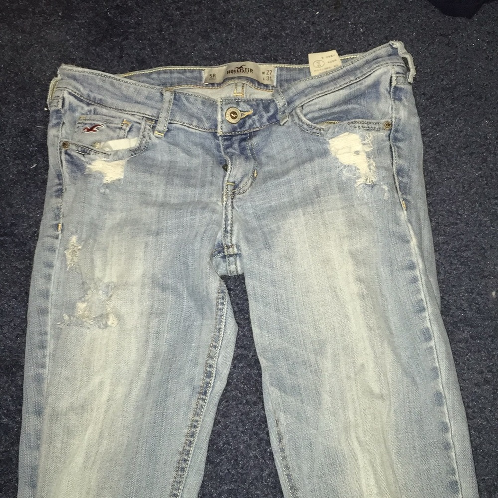 White washed ripped jeans